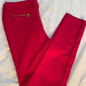 Hot pink trousers
